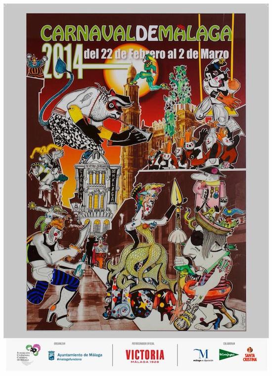 Cartel del Carnaval de Málaga 2014